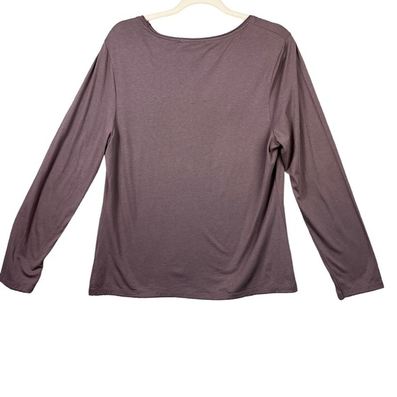 Boden Top Ruffle and Gem Detailed Collar Long Sleeve Muted Light Purple Size 14 - Picture 2 of 9